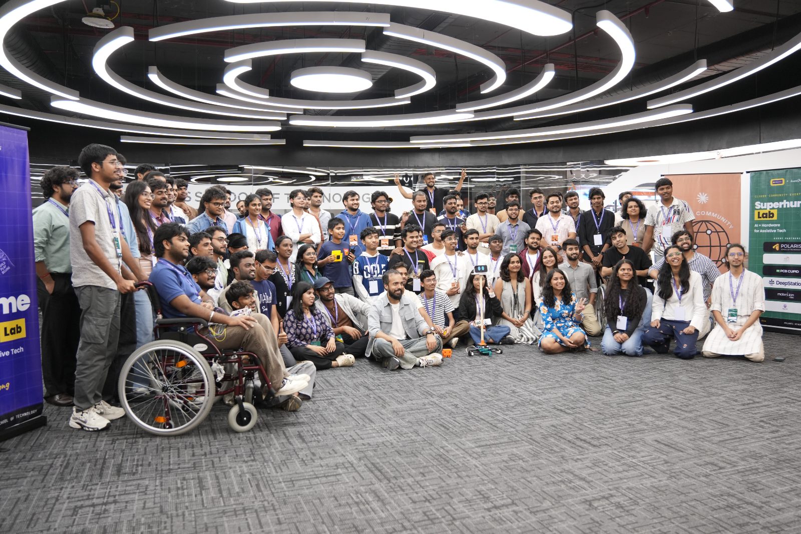 Full group photo of Superhuman Lab participants