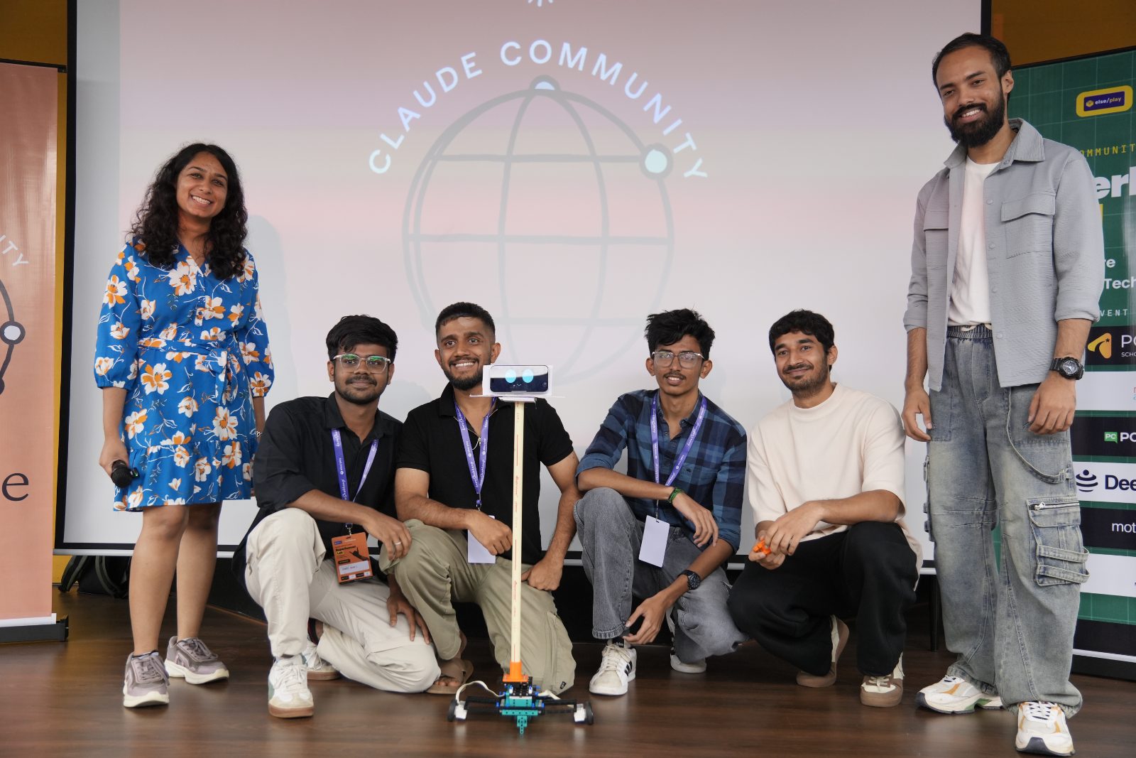 Team Int Space on stage with Duo